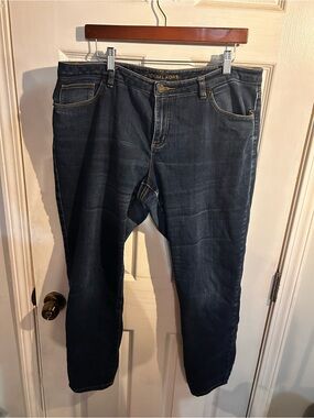 Michael Kors Relaxed Fit Jeans in Dark Blue Denim